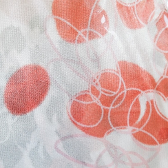 White Satin Pink Black Print Bandanna Handkerchief - Picture 5 of 5